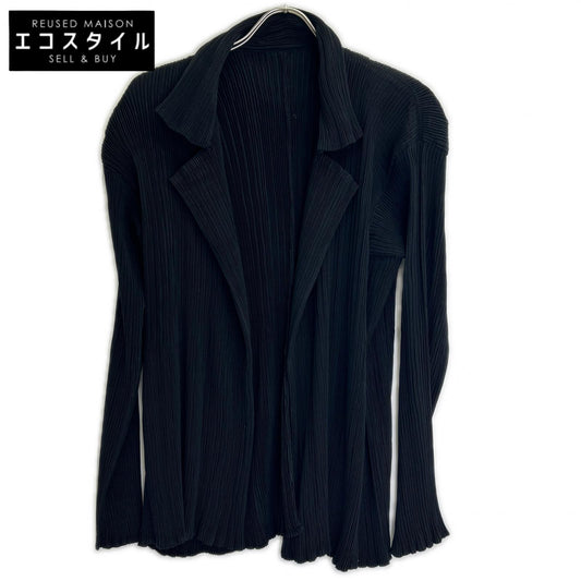 ISSEY MIYAKE イッセイミヤケ 【美品】IM63-FD907 プリーツ ボタンレス ジャケット ジャケット