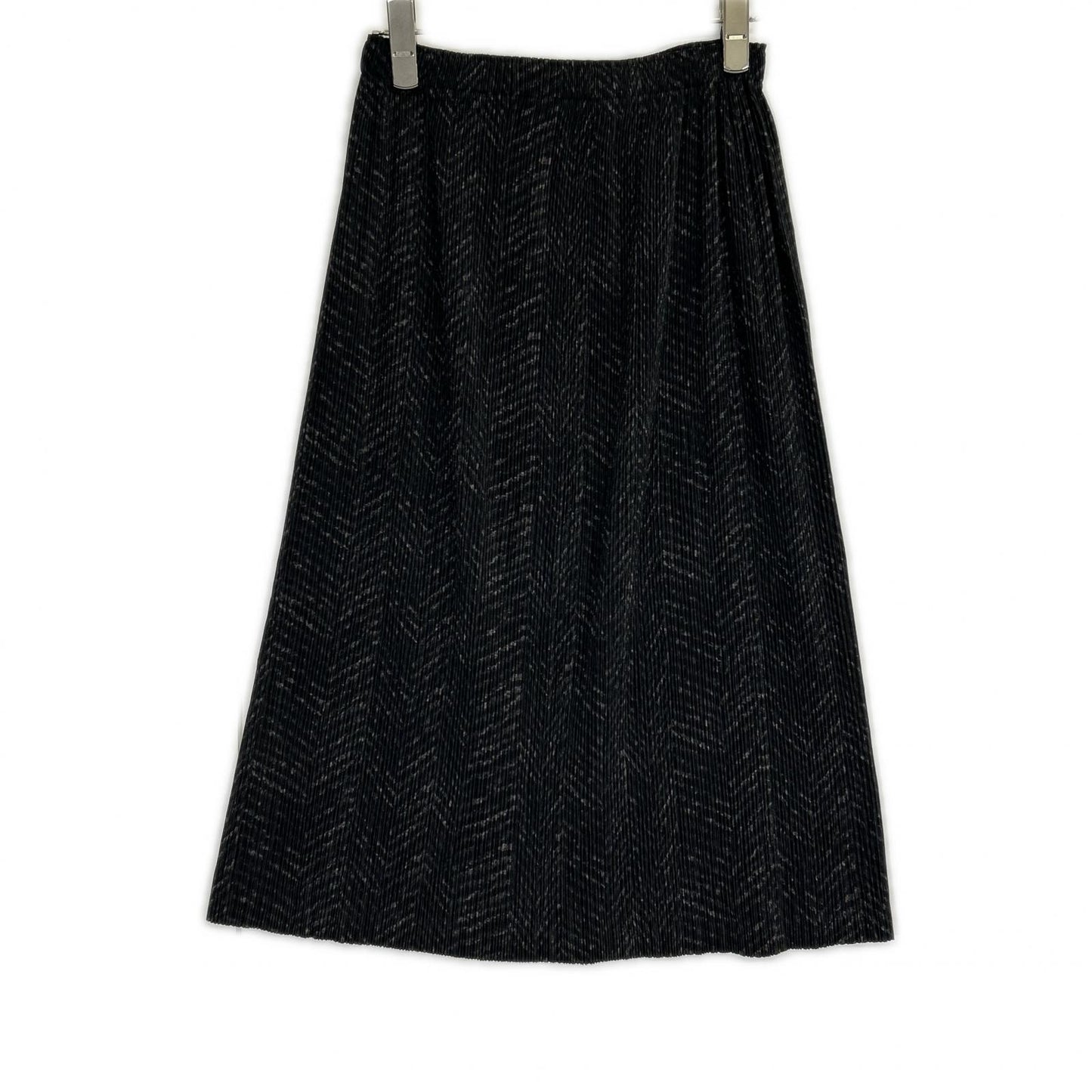 ISSEY MIYAKE イッセイミヤケ IM03FG714 ブラック ヘリンボーンミディアムスカート スカート