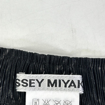 ISSEY MIYAKE イッセイミヤケ IM03FG714 ブラック ヘリンボーンミディアムスカート スカート