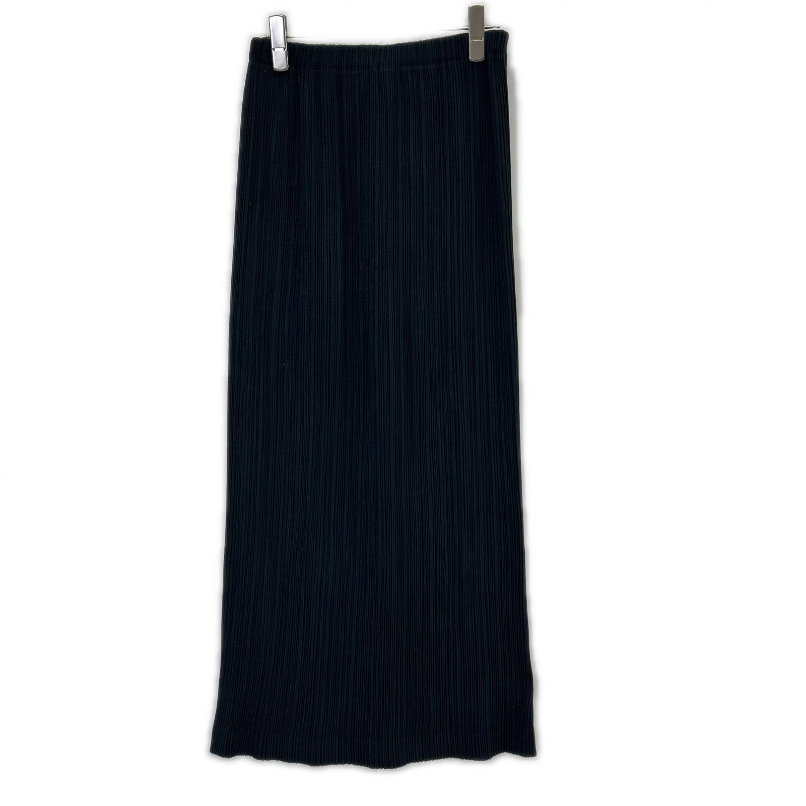 ISSEY MIYAKE イッセイミヤケ IM61-FG709 ブラック ロングスカート スカート