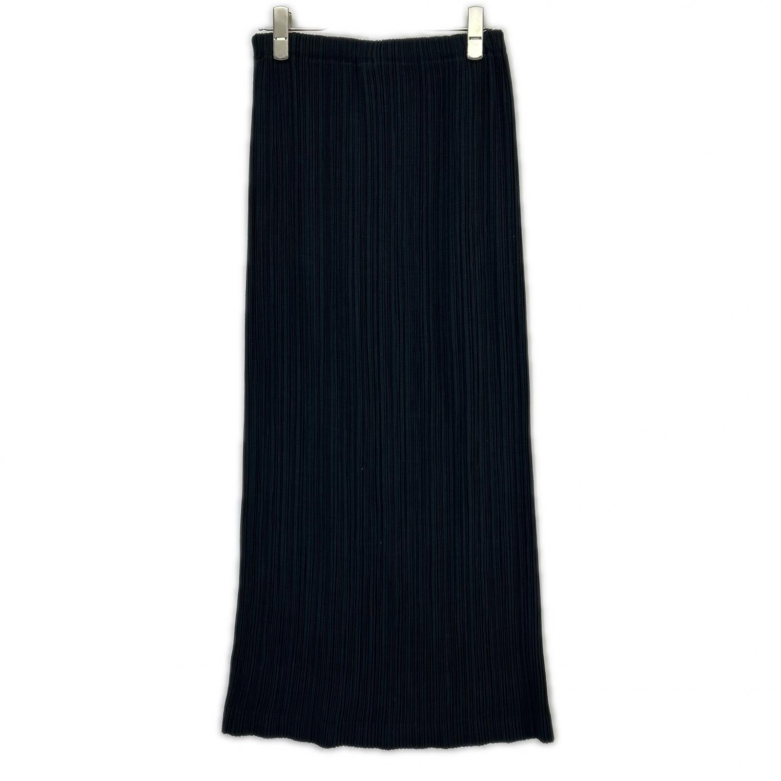 ISSEY MIYAKE イッセイミヤケ IM61-FG709 ブラック ロングスカート スカート