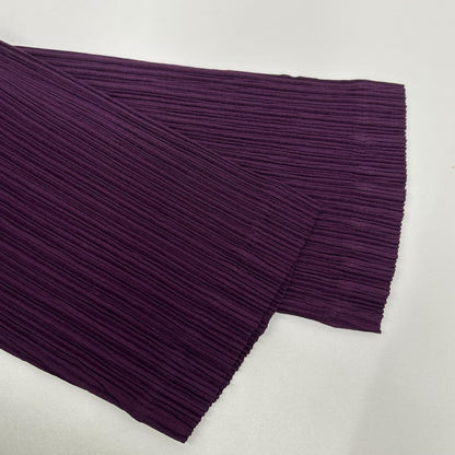 ISSEY MIYAKE イッセイミヤケ IM94-FJ908 パープル プリーツ長袖シャツブラウス トップス