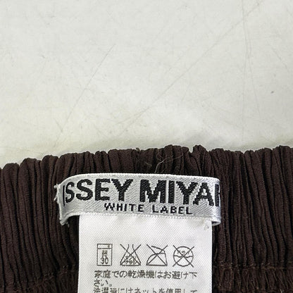 ISSEY MIYAKE イッセイミヤケ IM24FF911 ブラウン プリーツイージーパンツ ボトムス