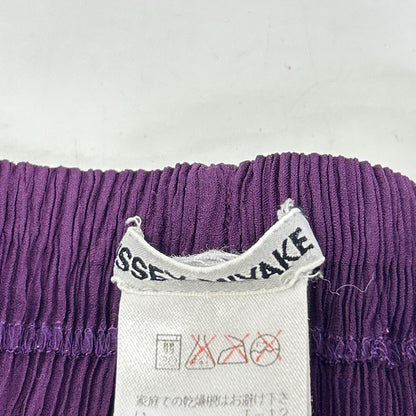 ISSEY MIYAKE イッセイミヤケ IM94-FF905 パープル プリーツイージーパンツ ボトムス