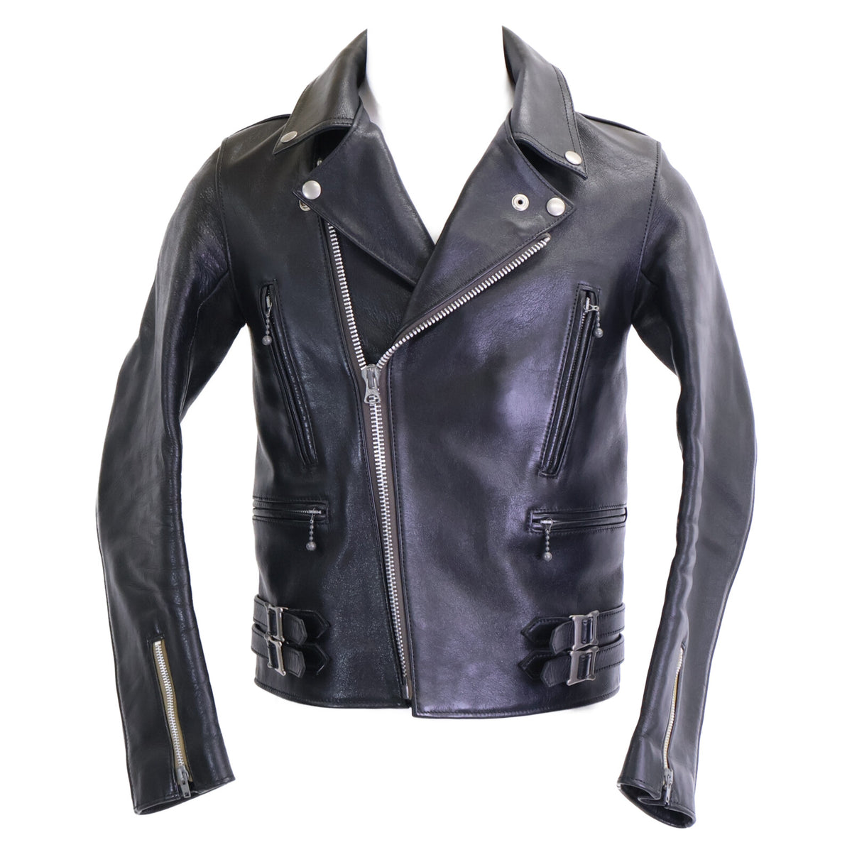 ADDICT CLOTHES アディクトクローズ 【美品】AD-02 HORSE HIDE DOUBLE RIDERS JACKET ホースハイド ダブルライダースジャケット ジャケット