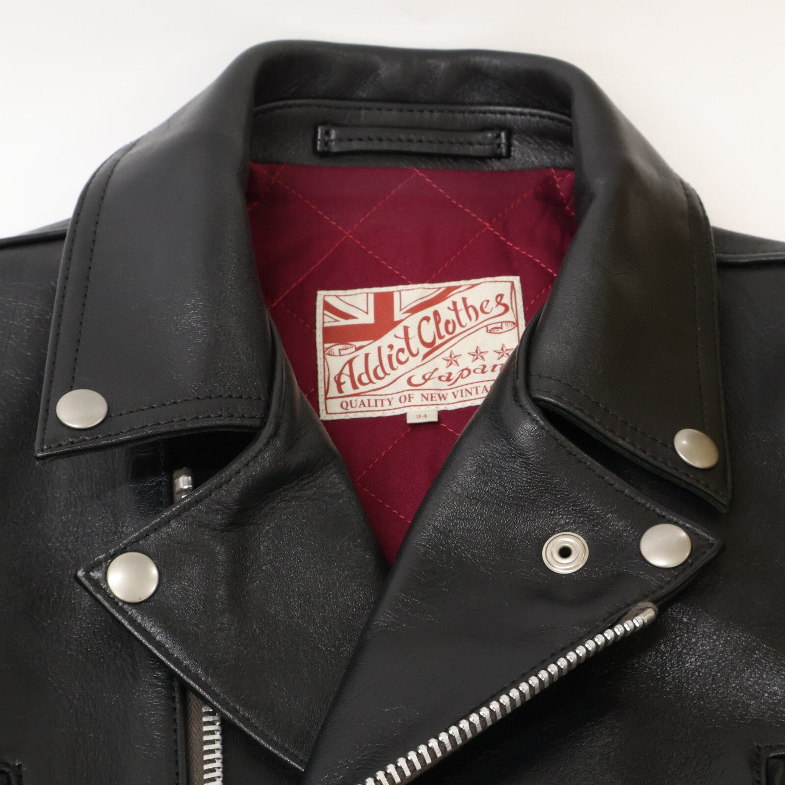 ADDICT CLOTHES アディクトクローズ 【美品】AD-02 HORSE HIDE DOUBLE RIDERS JACKET ホースハイド ダブルライダースジャケット ジャケット