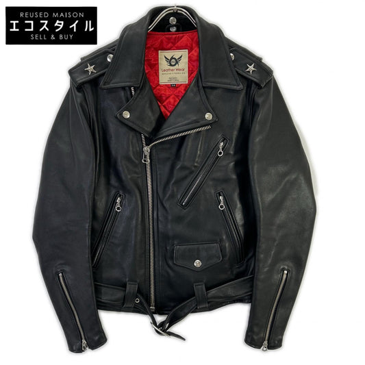 666 666トリプルシックス LJM-7 ブラック ステアハイド ワンスター ダブルライダースジャケット ジャケット