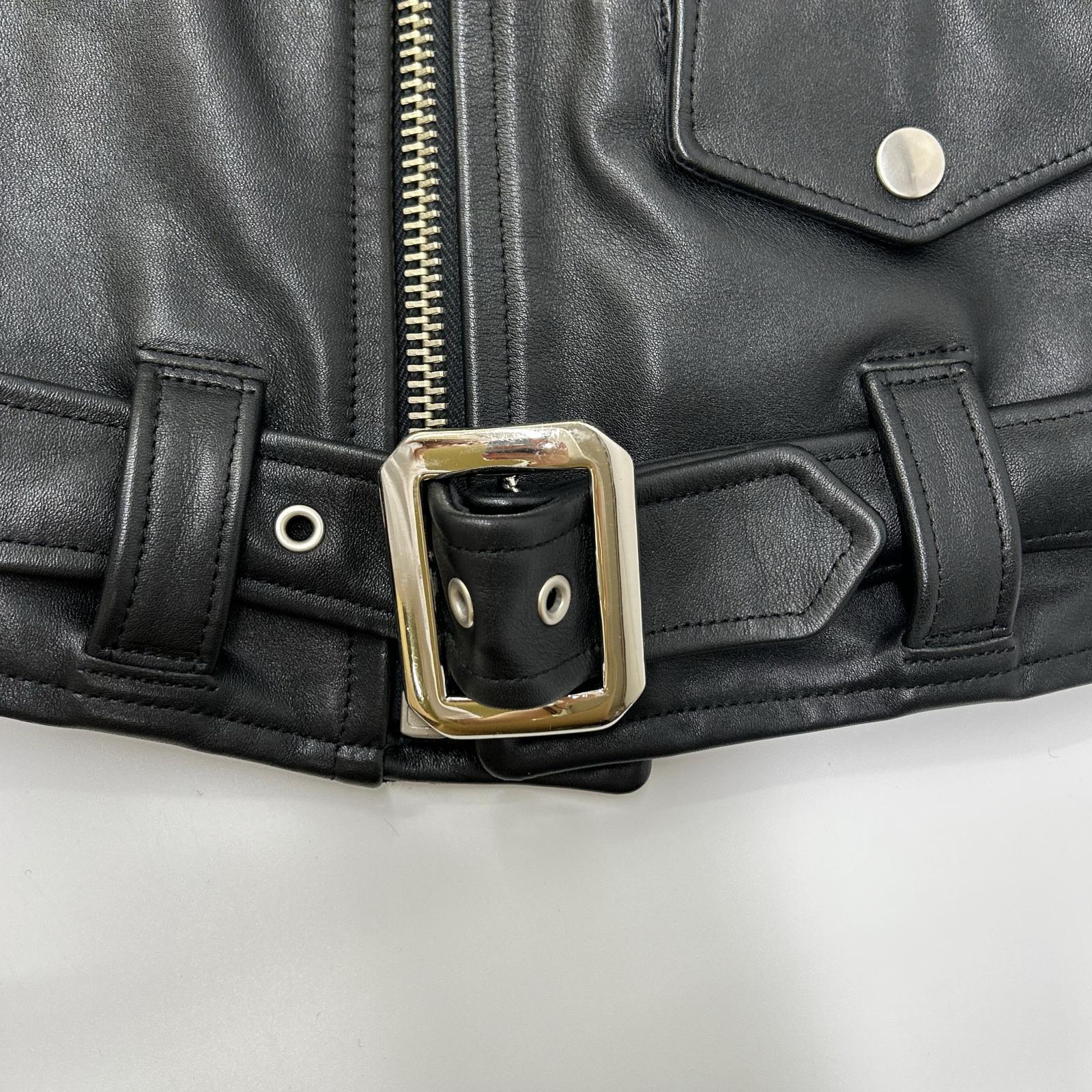 666 Triple Six LJM-7 Black Steerhide One Star Double Riders Jacket Jacket