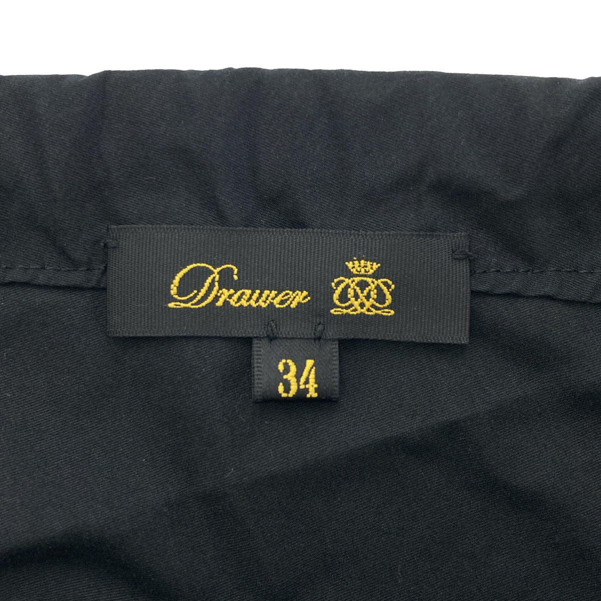 DRAWER ドゥロワー 6514-236-1212 ブラック コットンシルクオーバーオール ボトムス