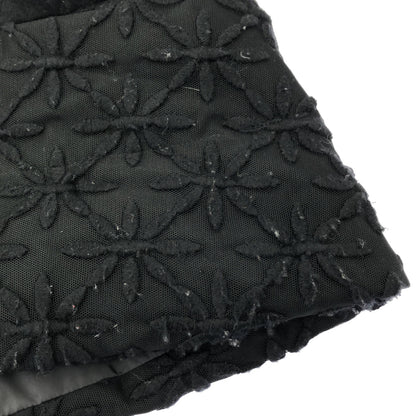 tricotCOMMEdesGARCONS トリココムデギャルソン TJ-J027 ブラック ボタニカル刺繍 ダブルブレスト ダウンジャケット ジャケット