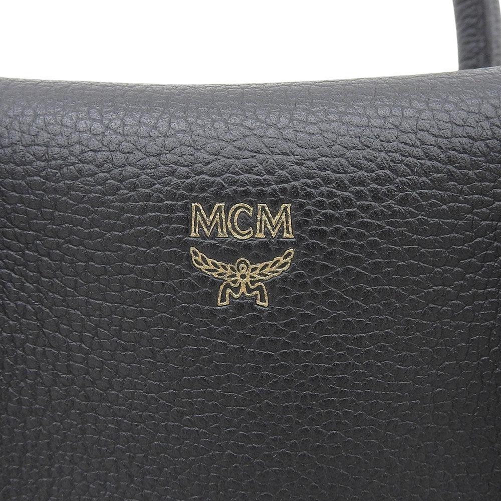 MCM エムシーエム MILLA ミラ 2WAY ハンドバッグ レディース ブラック×ゴールド MWT6AMA03BK001 ブラック ハンドバッグ