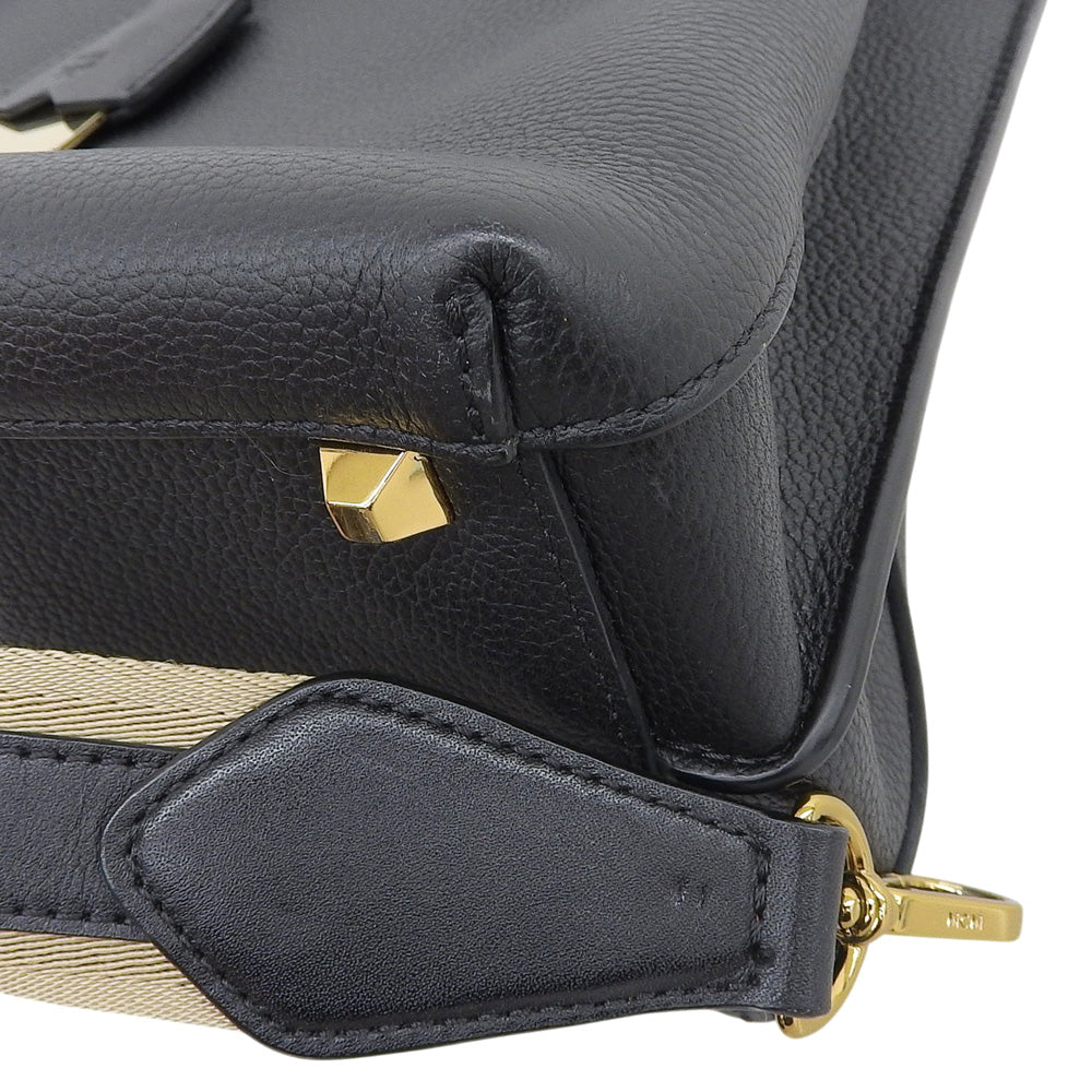 MCM エムシーエム MILLA ミラ 2WAY ハンドバッグ レディース ブラック×ゴールド MWT6AMA03BK001 ブラック ハンドバッグ