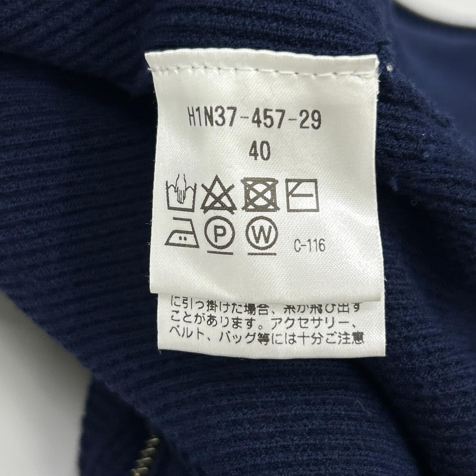 MACKINTOSH PHILOSOPHY マッキントッシュフィロソフィー H1N37-457-29 ネイビー ミニワッフル スタンドジップアップニット トップス