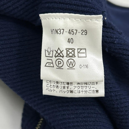 MACKINTOSH PHILOSOPHY マッキントッシュフィロソフィー H1N37-457-29 ネイビー ミニワッフル スタンドジップアップニット トップス