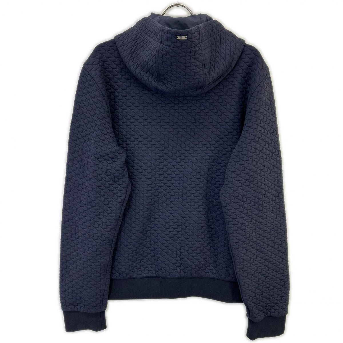 HERNO ヘルノ JC000046U-52087-9200 ネイビー ジャガード織 FELPA ZIP DETTAGLIO PATCH トップス