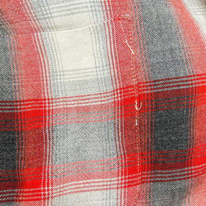 VINTAGE ヴィンテージ 50~60's レッド オンブレチェック レーヨンシャツ トップス
