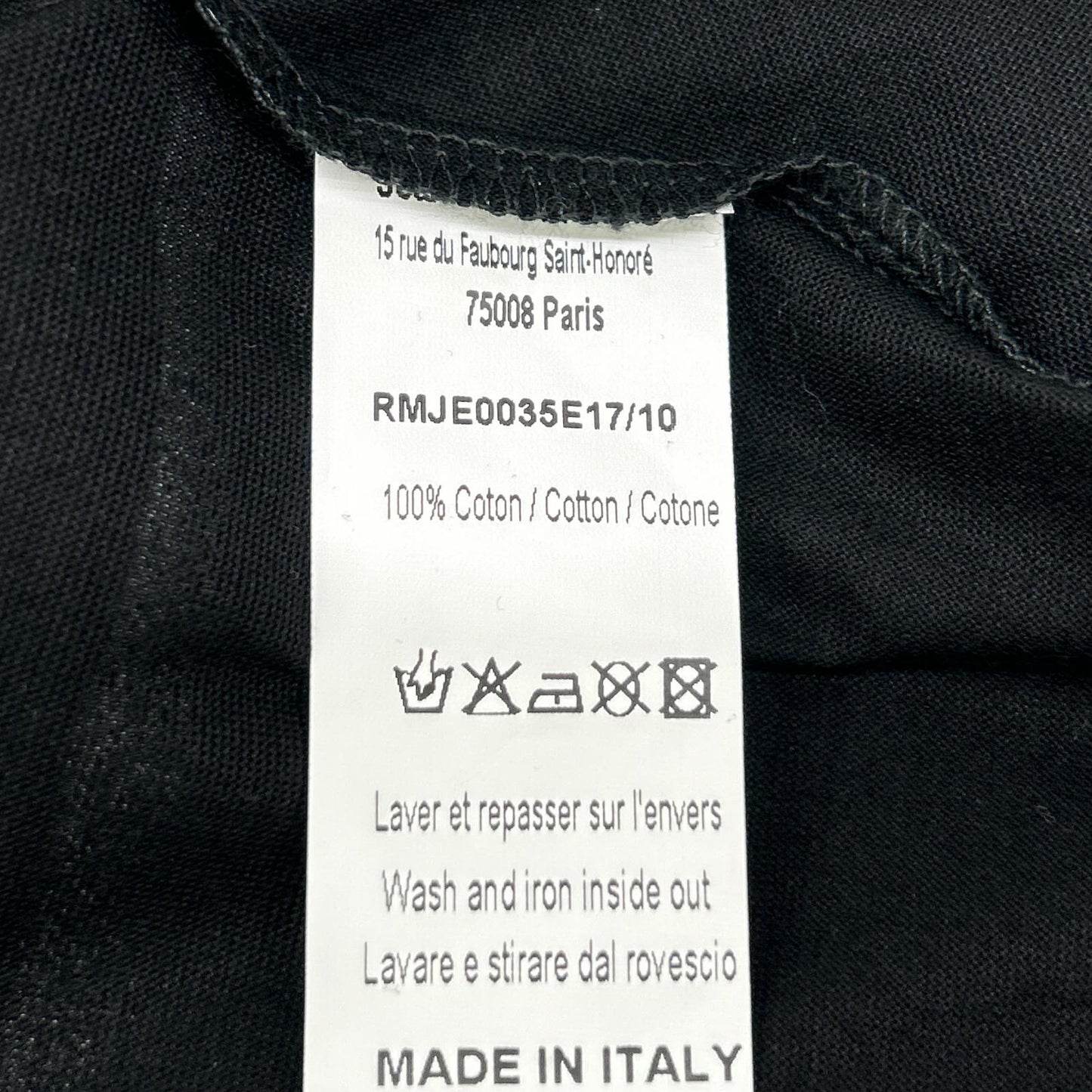 LANVIN ランバン ブラック The Refinery クルーネック ショートスリーブカットソー トップス