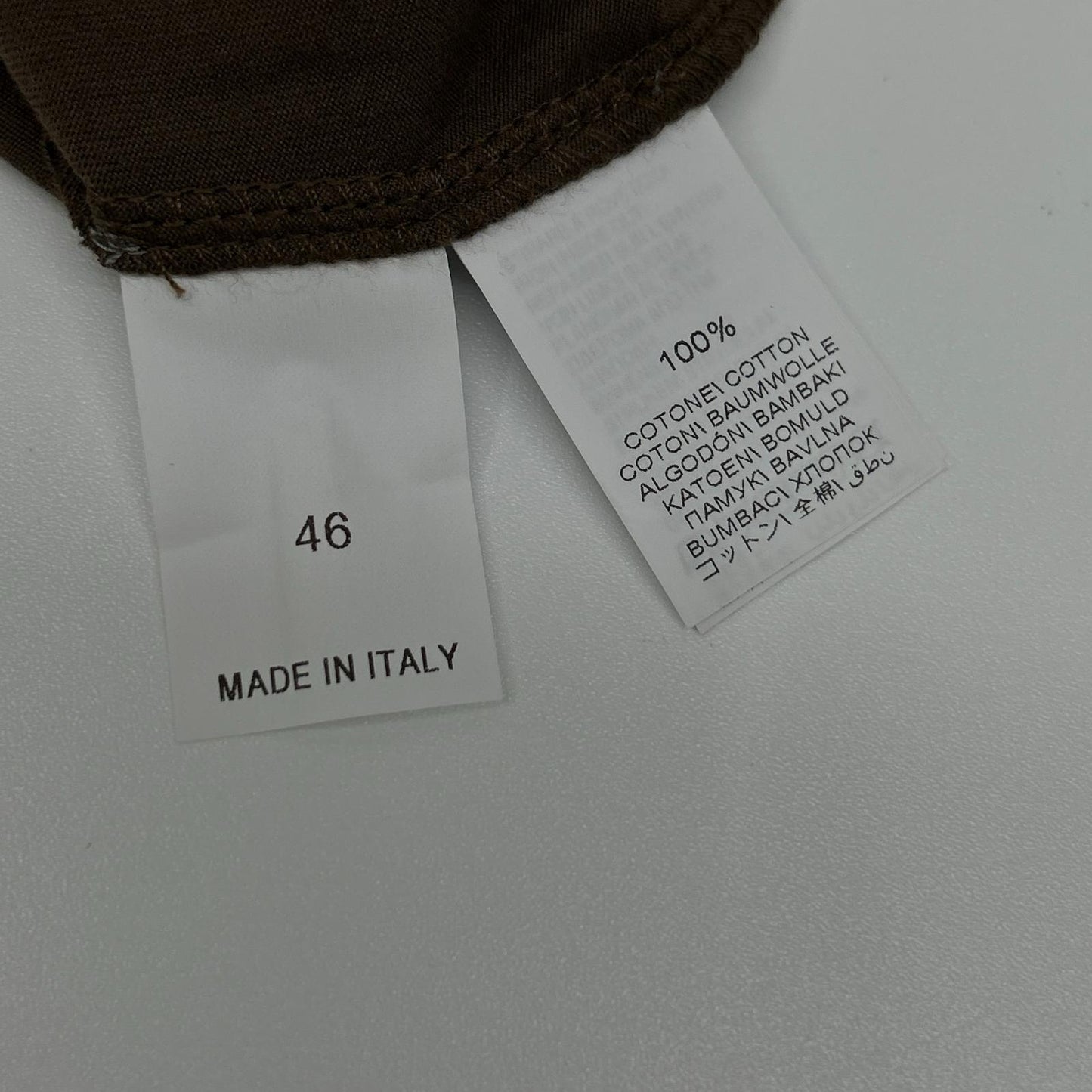 BRUNELLO CUCINELLI ブルネロクチネリ M0T713966 ブラウン×グレー ショートスリーブ レイヤード ポロシャツ トップス