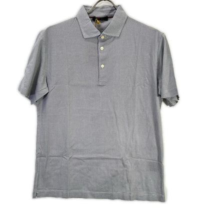 Loro Piana ロロピアーナ MAA9355 ホワイト サークルデザイン ショートスリーブ ポロシャツ トップス