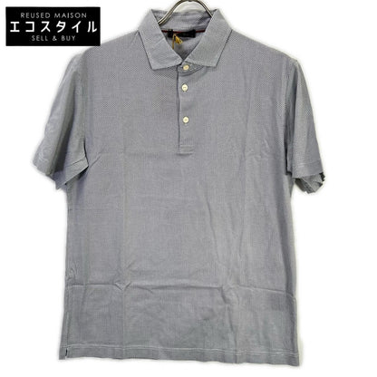 Loro Piana ロロピアーナ MAA9355 ホワイト サークルデザイン ショートスリーブ ポロシャツ トップス