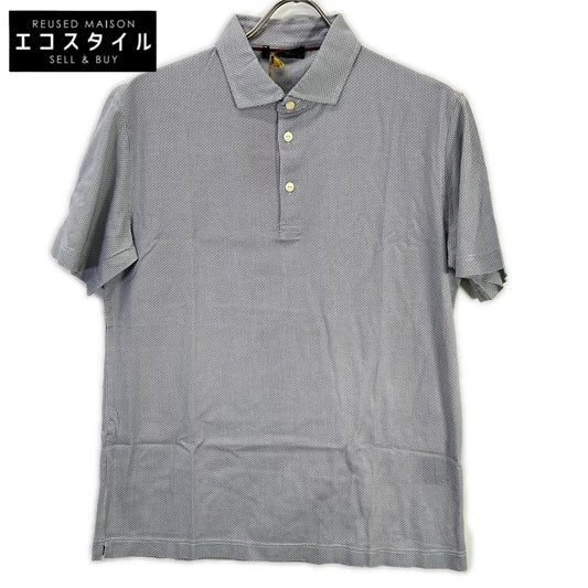 Loro Piana ロロピアーナ MAA9355 ホワイト サークルデザイン ショートスリーブ ポロシャツ トップス