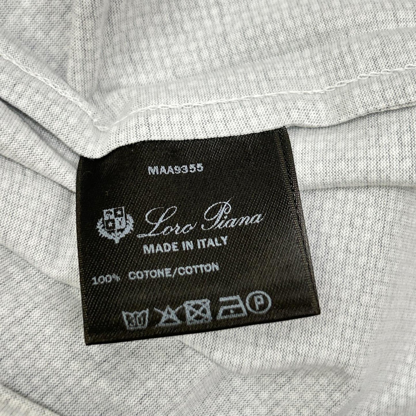 Loro Piana ロロピアーナ MAA9355 ホワイト サークルデザイン ショートスリーブ ポロシャツ トップス