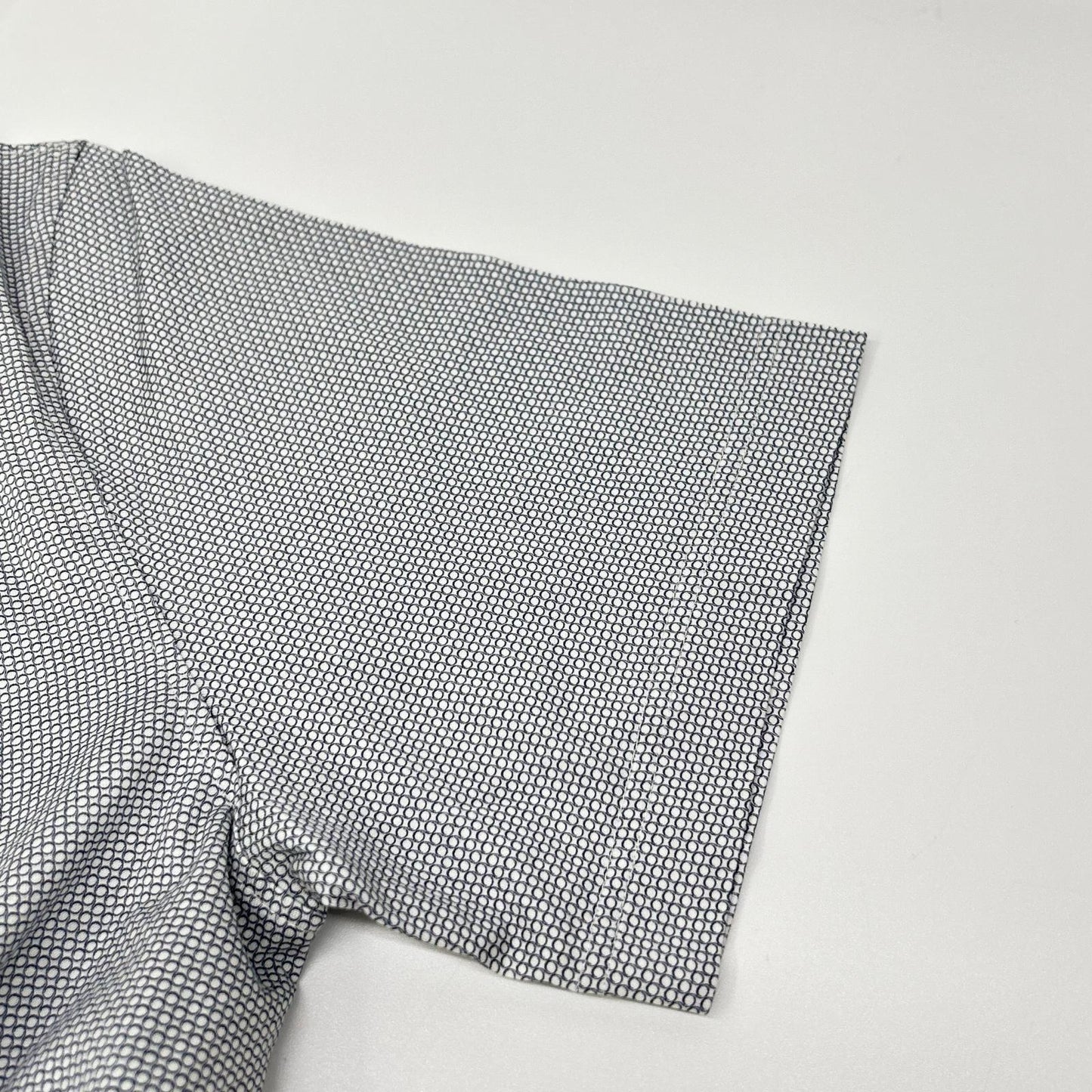 Loro Piana ロロピアーナ MAA9355 ホワイト サークルデザイン ショートスリーブ ポロシャツ トップス