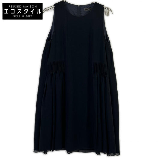 FOXEY フォクシー 36786 ブラック ウール リズム ドレスワンピース ワンピース
