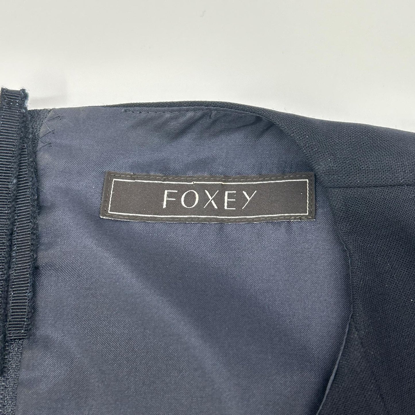 FOXEY フォクシー 36786 ブラック ウール リズム ドレスワンピース ワンピース