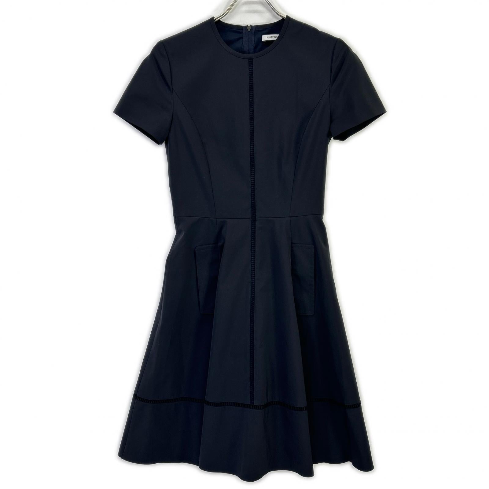 FOXEY NEW YORK フォクシーニューヨーク 34810 ブラック Fagotting Fit and Fleur Dress ワンピース