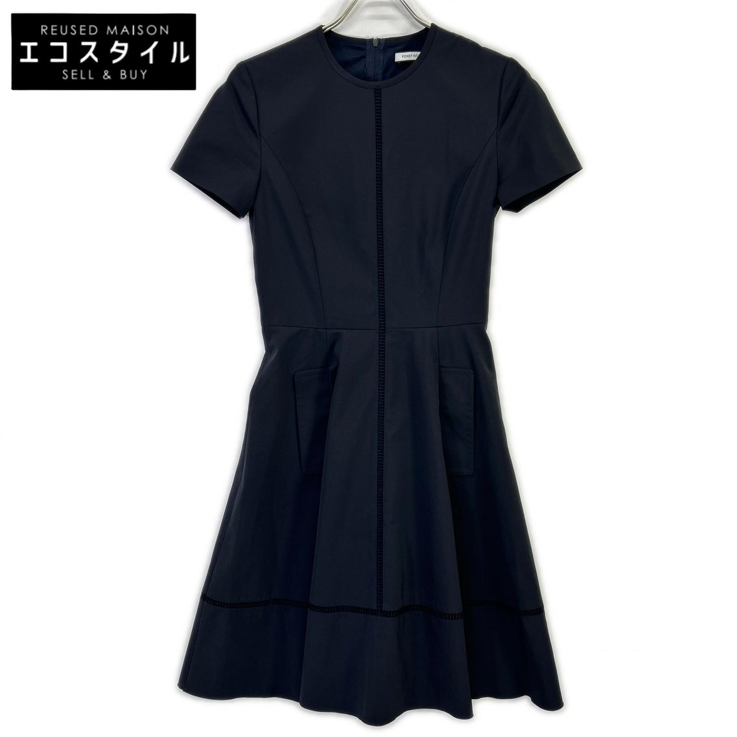 FOXEY NEW YORK フォクシーニューヨーク 34810 ブラック Fagotting Fit and Fleur Dress ワンピース