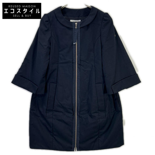 FOXEY NEW YORK フォクシーニューヨーク 33727 ブラック レーヨン混 タキシードコクーンコート コート