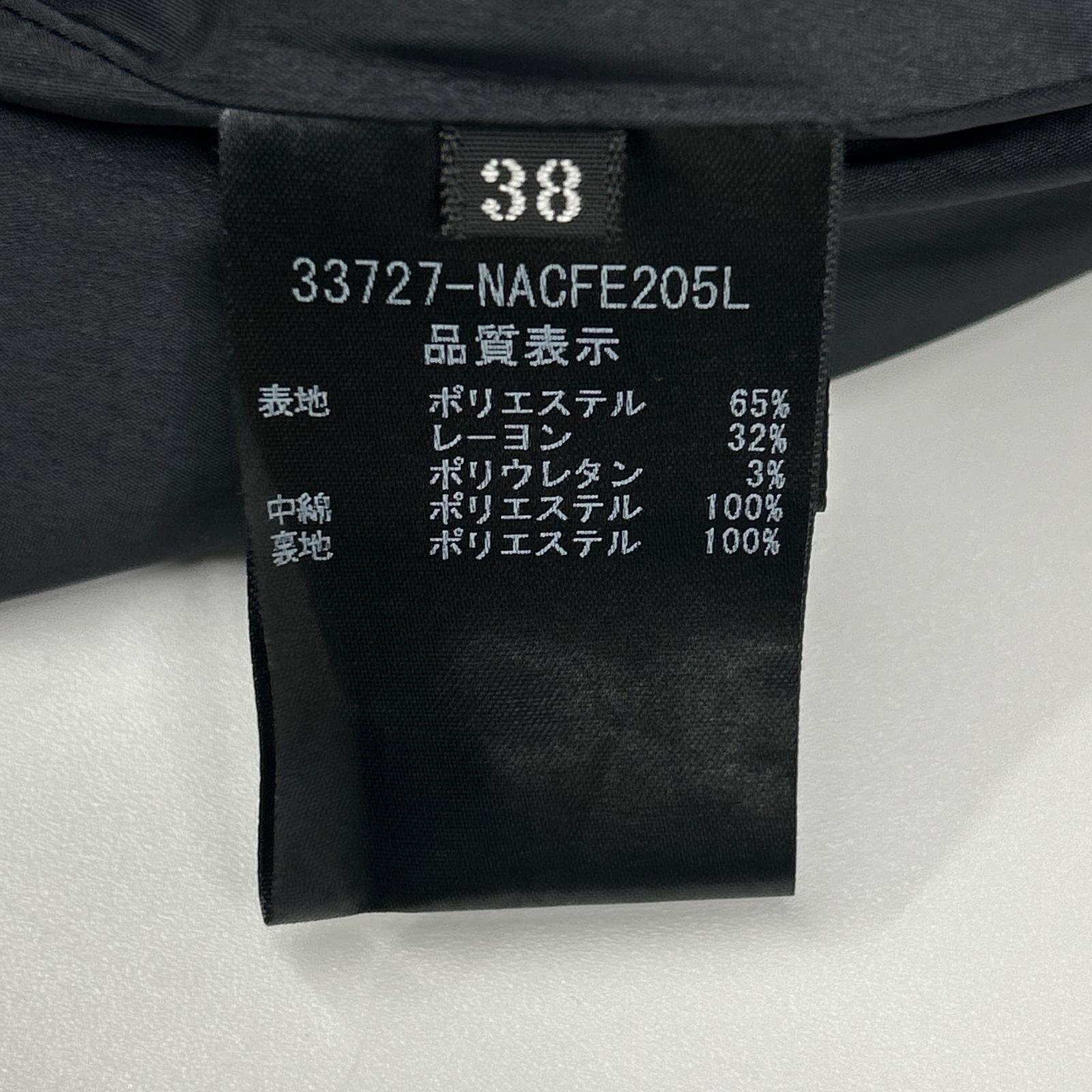 FOXEY NEW YORK フォクシーニューヨーク 33727 ブラック レーヨン混 タキシードコクーンコート コート