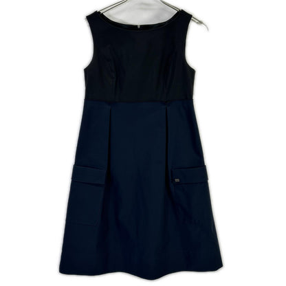 FOXEY NEW YORK フォクシーニューヨーク 35606 バイカラー ドレス ワンピース