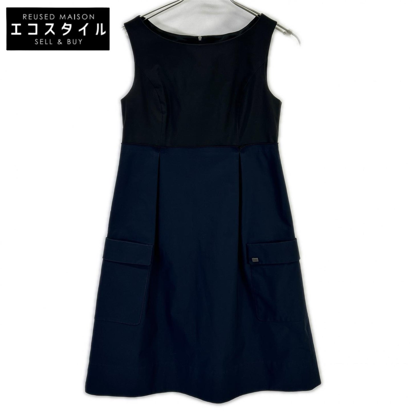 FOXEY NEW YORK フォクシーニューヨーク 35606 バイカラー ドレス ワンピース