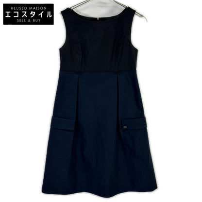 FOXEY NEW YORK フォクシーニューヨーク 35606 バイカラー ドレス ワンピース
