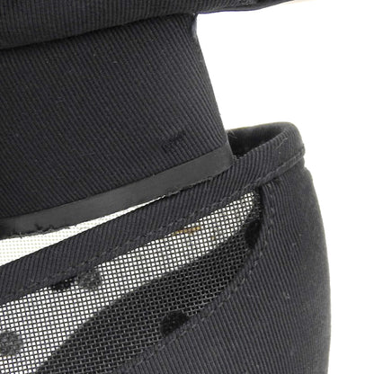Salvatore Ferragamo Sheer Polka-Dot×Vara Ribbon Pumps Shoes Women's Black 5 1/2 D Shoes