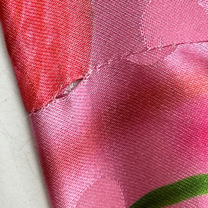 VIVIANO Viviano 24SS VS-SS24-D04 pink anthurium-pattern tiered dress