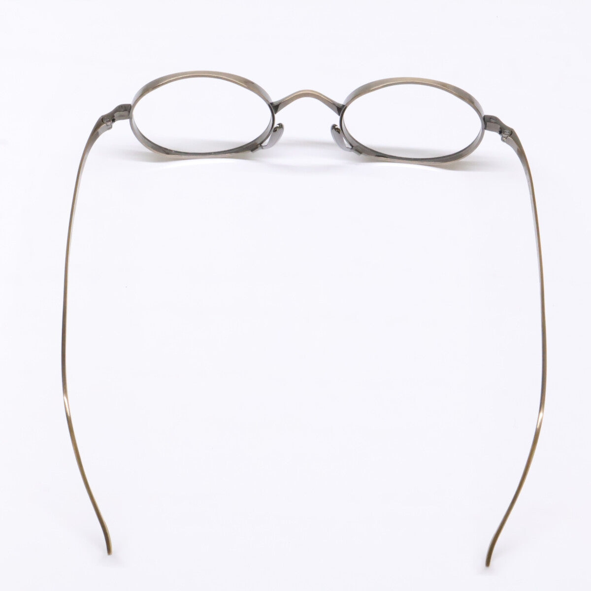 KameManNen カメマンネン 【美品】KMN9918 AG TITANIUM オーバルシェイプ アイウェア 眼鏡