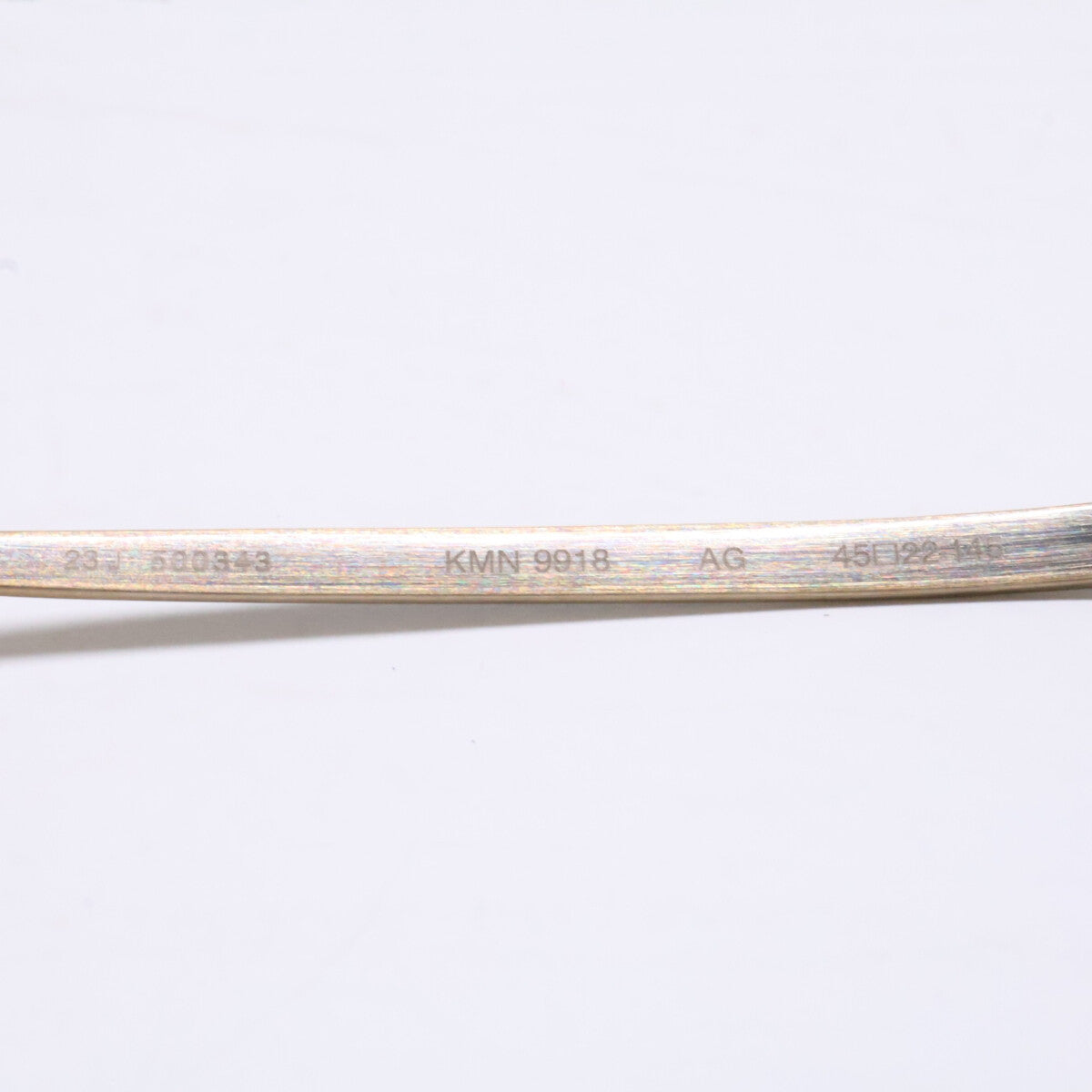 KameManNen カメマンネン 【美品】KMN9918 AG TITANIUM オーバルシェイプ アイウェア 眼鏡