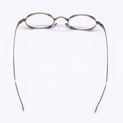 KameManNen カメマンネン 【美品】KMN9918 AG TITANIUM オーバルシェイプ アイウェア 眼鏡