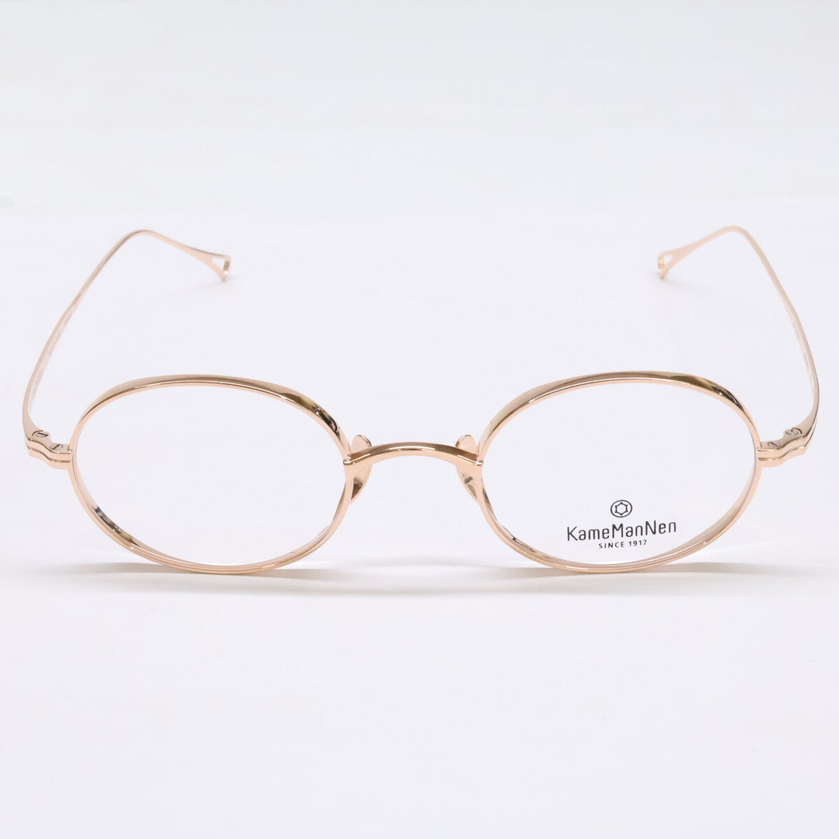 KameManNen カメマンネン 【美品】KMN9918 チタン オーバルシェイプ 眼鏡
