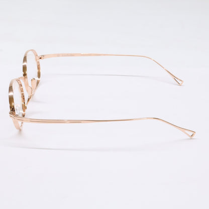KameManNen カメマンネン 【美品】KMN9918 チタン オーバルシェイプ 眼鏡