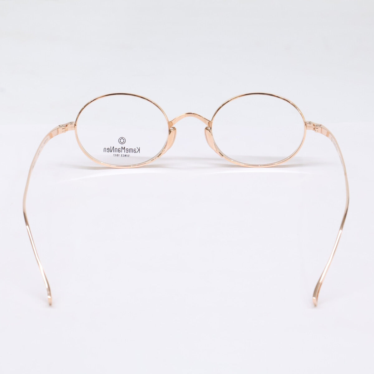 KameManNen カメマンネン 【美品】KMN9918 チタン オーバルシェイプ 眼鏡