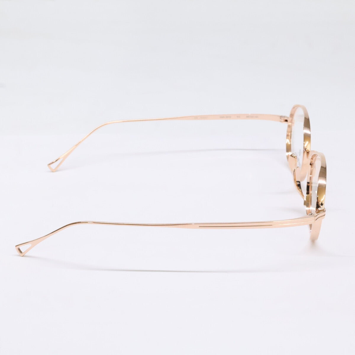 KameManNen カメマンネン 【美品】KMN9918 チタン オーバルシェイプ 眼鏡