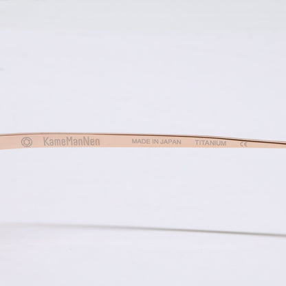 KameManNen カメマンネン 【美品】KMN9918 チタン オーバルシェイプ 眼鏡