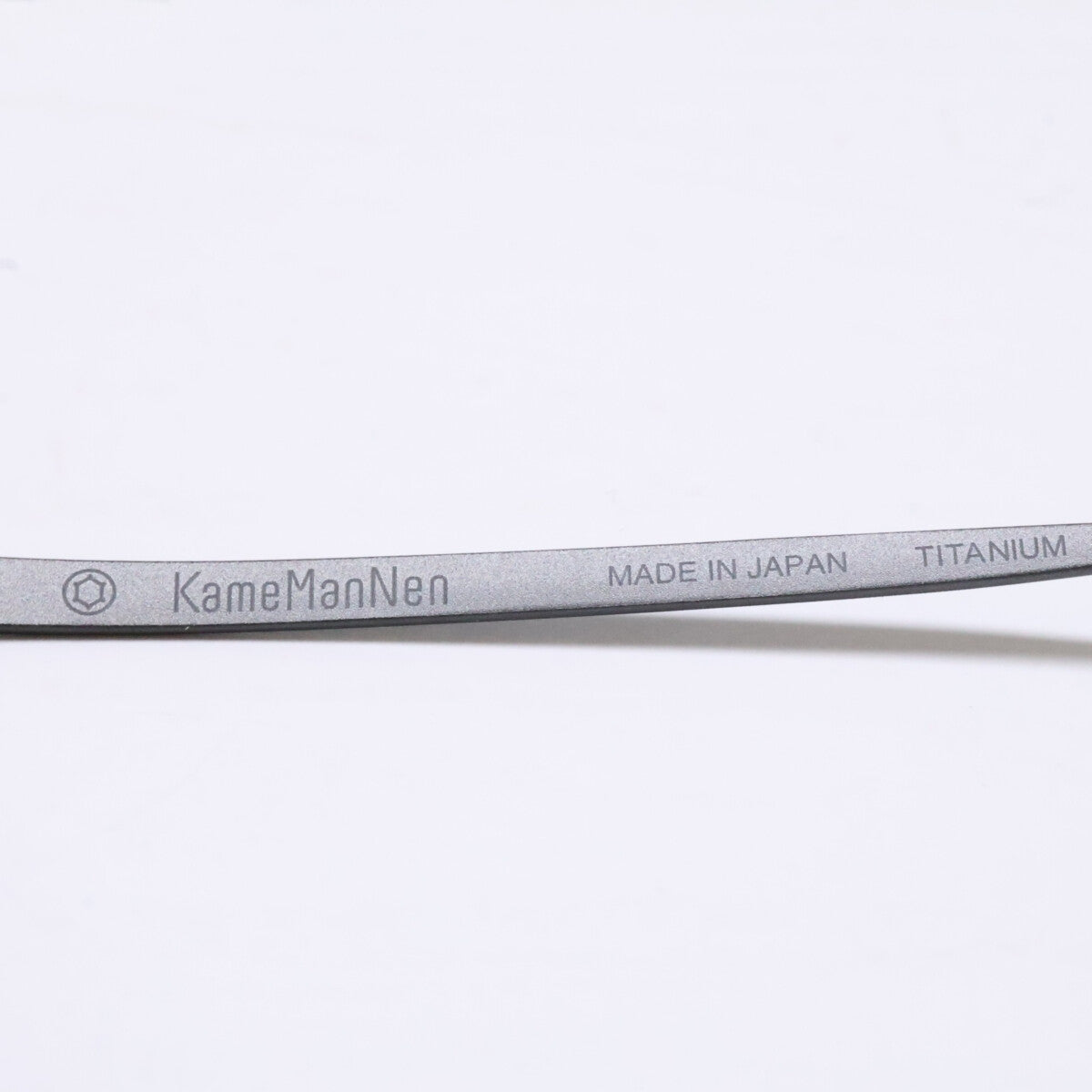 KameManNen カメマンネン 【美品】KMN9918 MBK TITANIUM デモレンズ オーバルシェイプ アイウェア 眼鏡