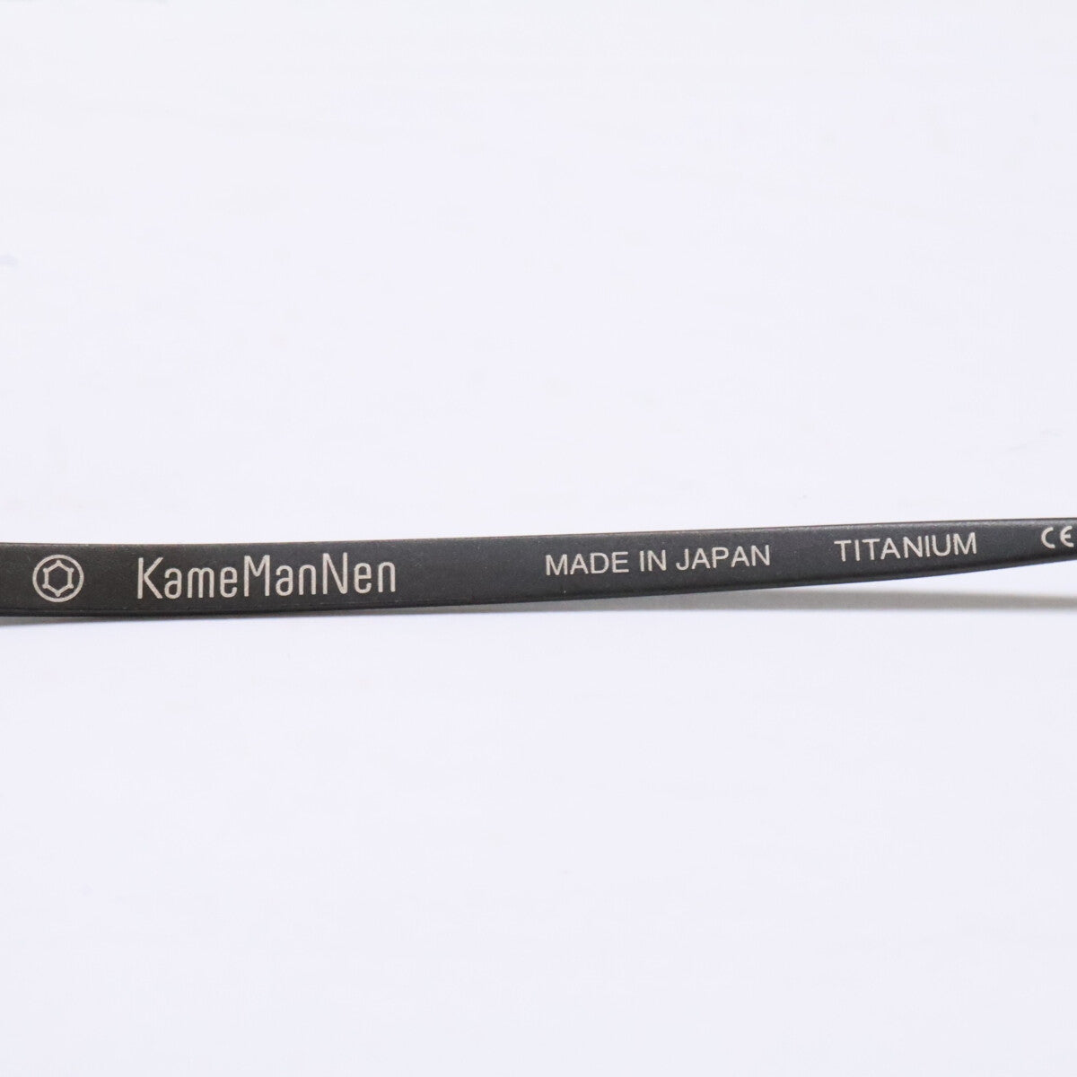 KameManNen カメマンネン 【美品】KMN9918 MBK TITANIUM デモレンズ オーバルシェイプ アイウェア 眼鏡