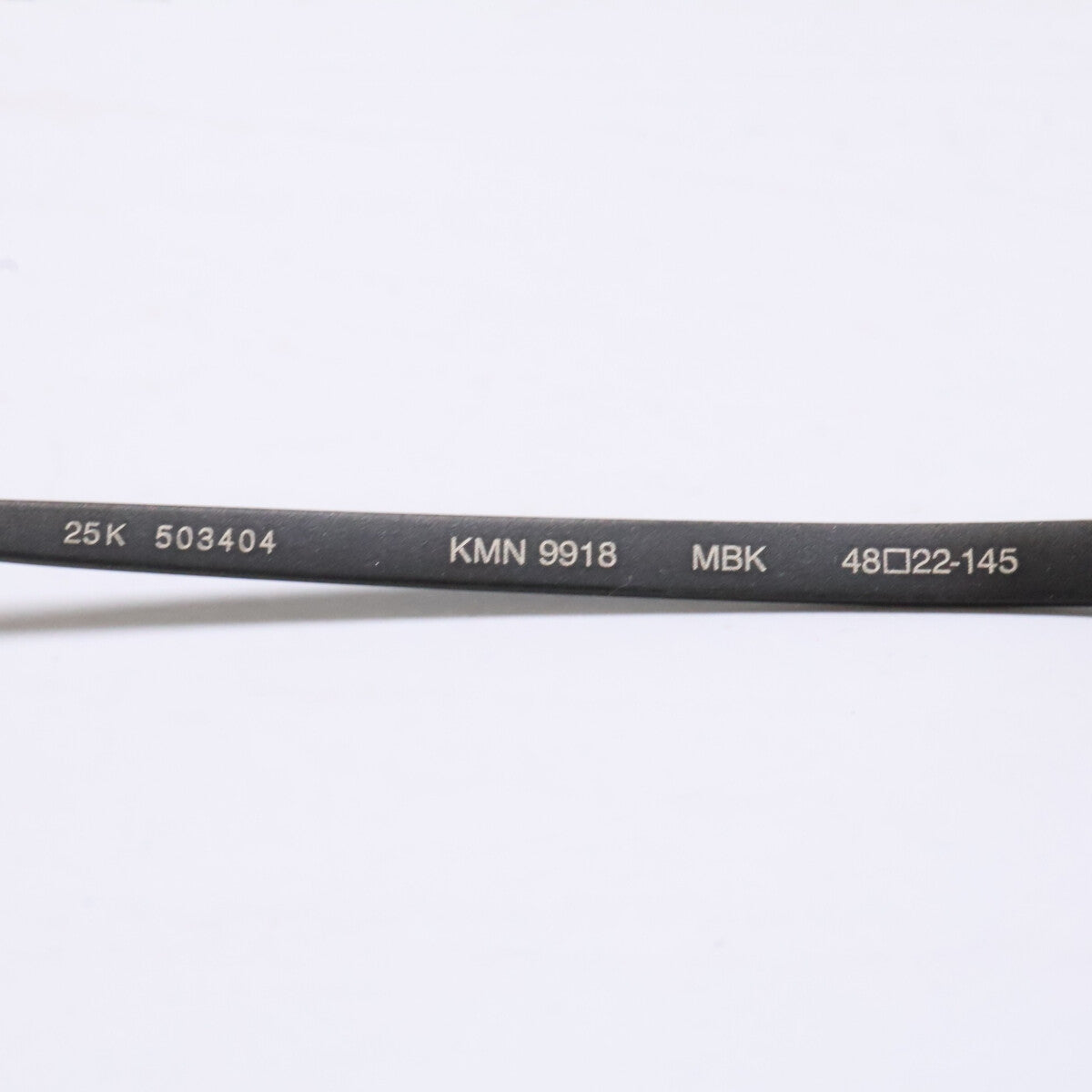 KameManNen カメマンネン 【美品】KMN9918 MBK TITANIUM デモレンズ オーバルシェイプ アイウェア 眼鏡