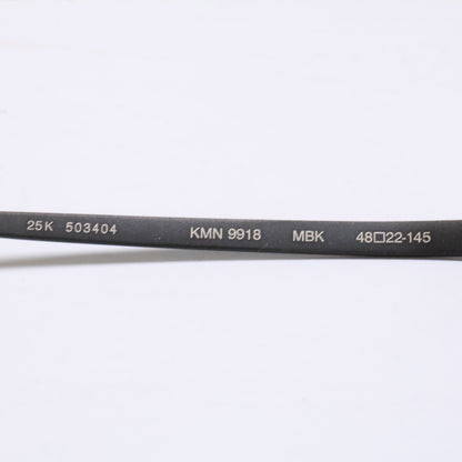 KameManNen カメマンネン 【美品】KMN9918 MBK TITANIUM デモレンズ オーバルシェイプ アイウェア 眼鏡